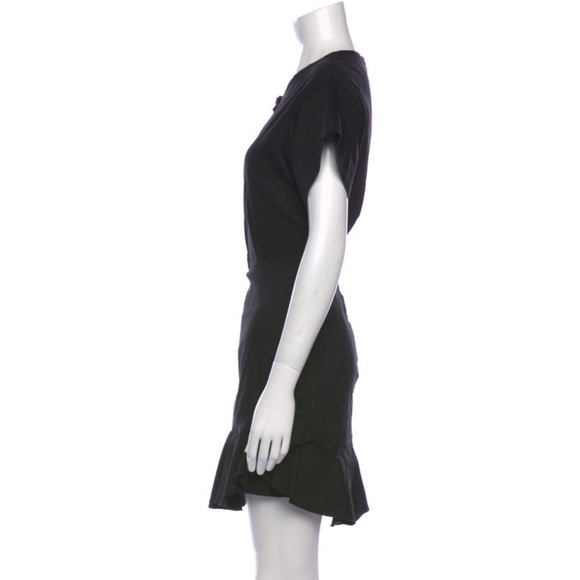 Isabel Marant Etoile Black Zippered Mini Dress Size 8 - Picture 4 of 4
